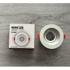 Dekoratif Tekli Yuvarlak Beyaz Kasa Spot Gu10 - Mr16 Lamba Uyumlu